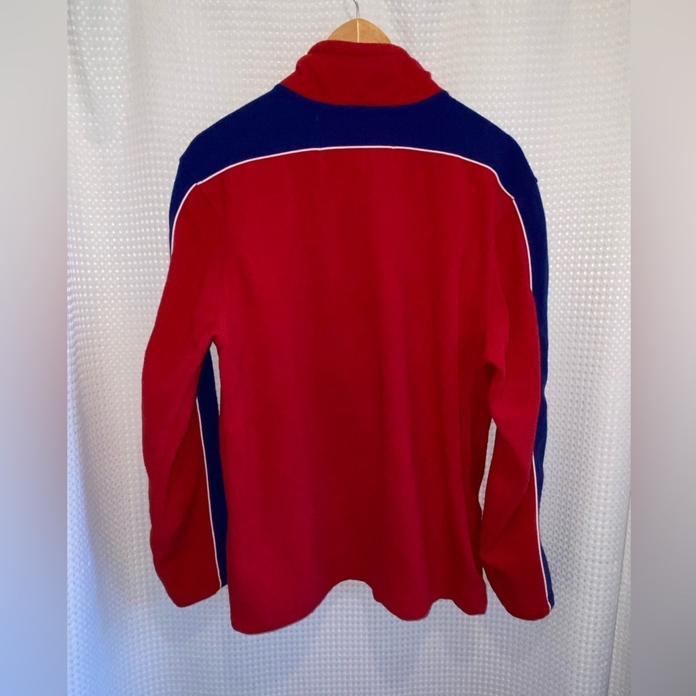 NHL vintage Montreal Canadiens red fleece 1/4 zip sweater size medium - Picture 12 of 13